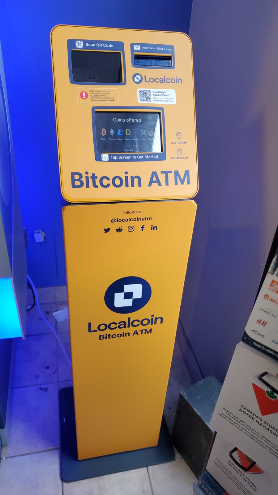 Bitcoin ATMs in Brookdale Ave & Hwy 401 | Localcoin