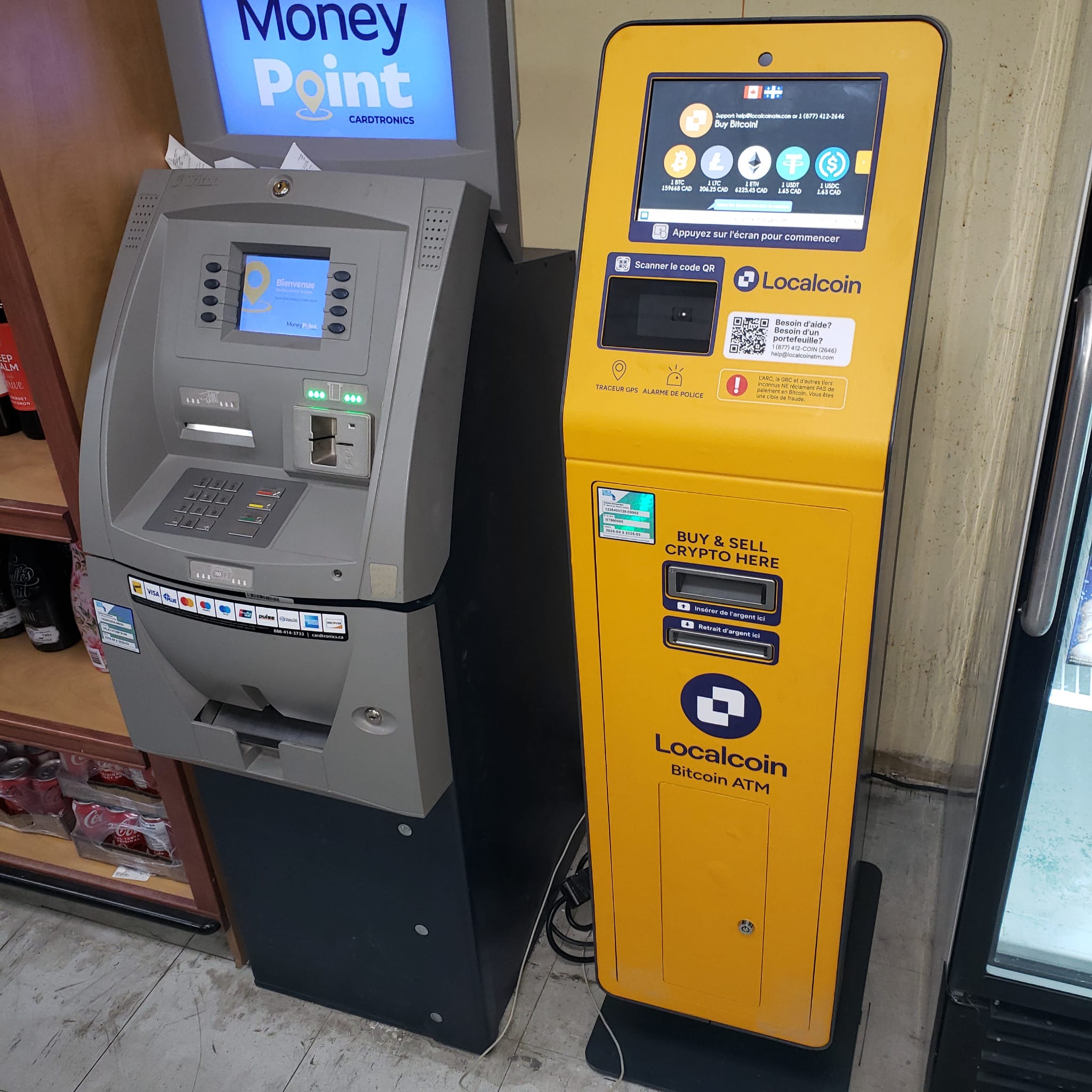 Bitcoin ATMs in Rue Lawrence & Rue Kinsey | Localcoin