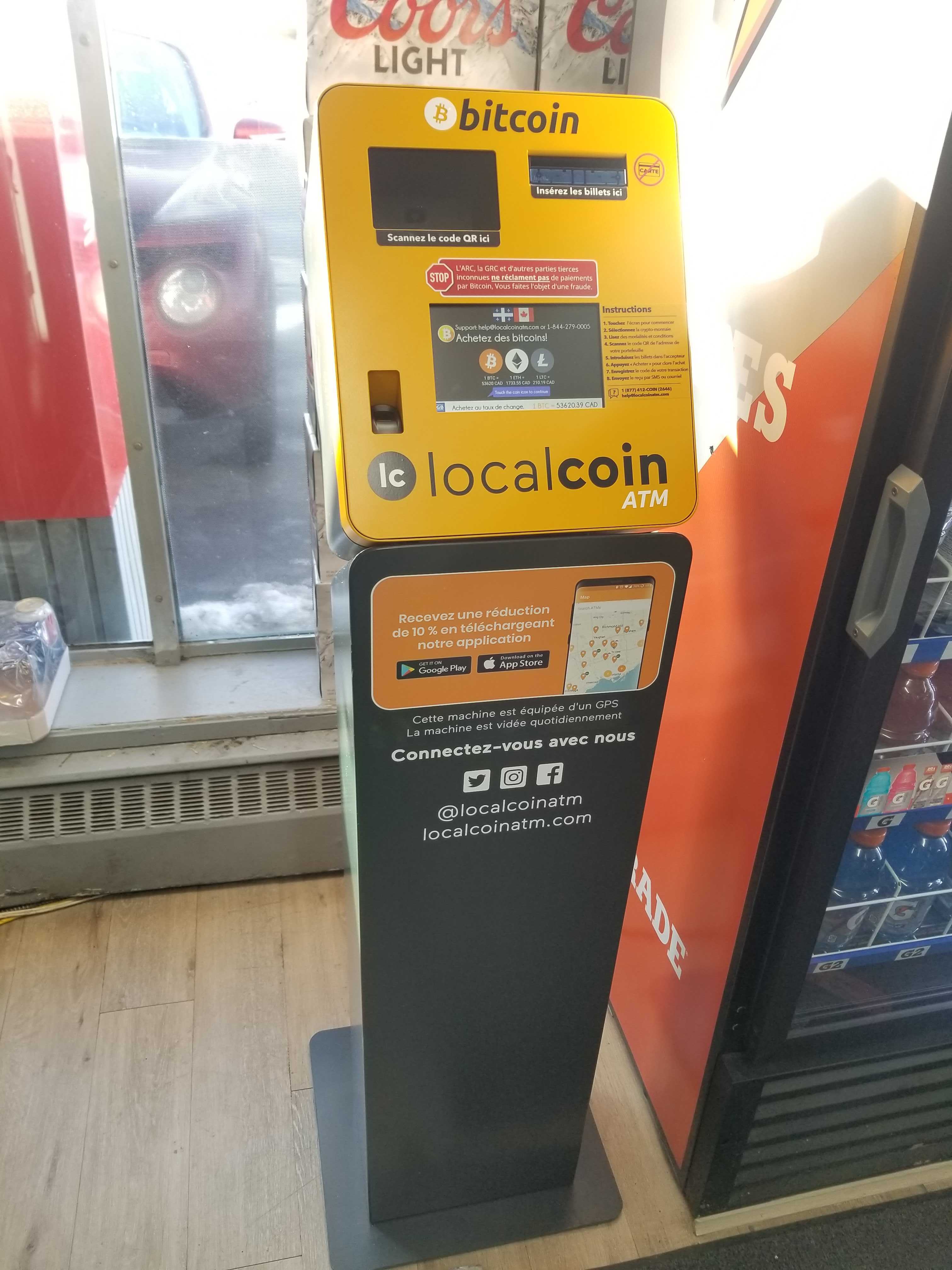 Bitcoin ATMs in Rue Terrill & 11e Ave N | Localcoin