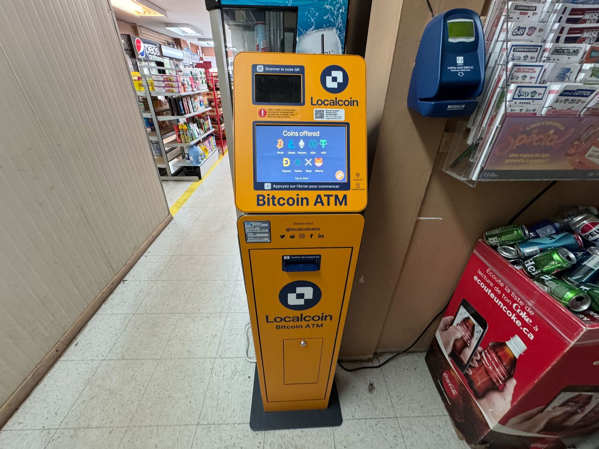 Distributeurs Bitcoin à Rue du Domaine & R Parent | Localcoin