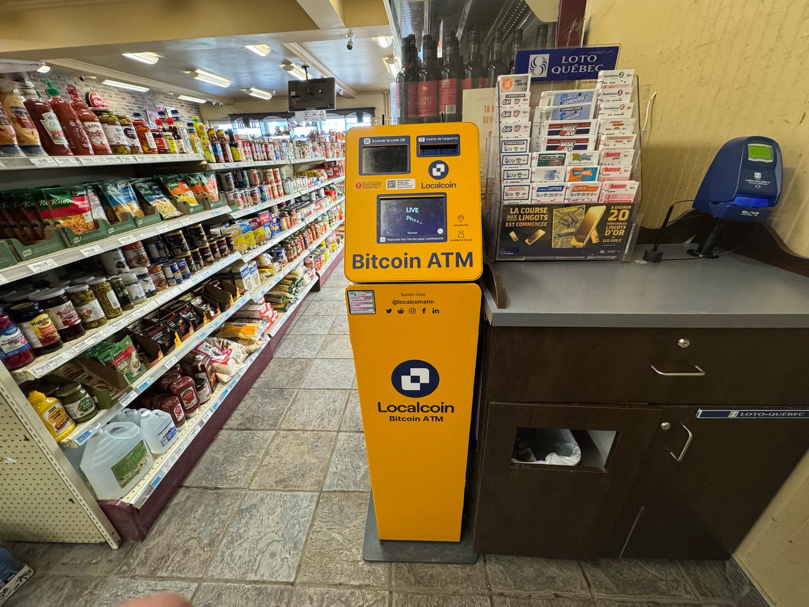 Bitcoin ATMs in Chemin de la Canardière & Rue Bruneau | Localcoin
