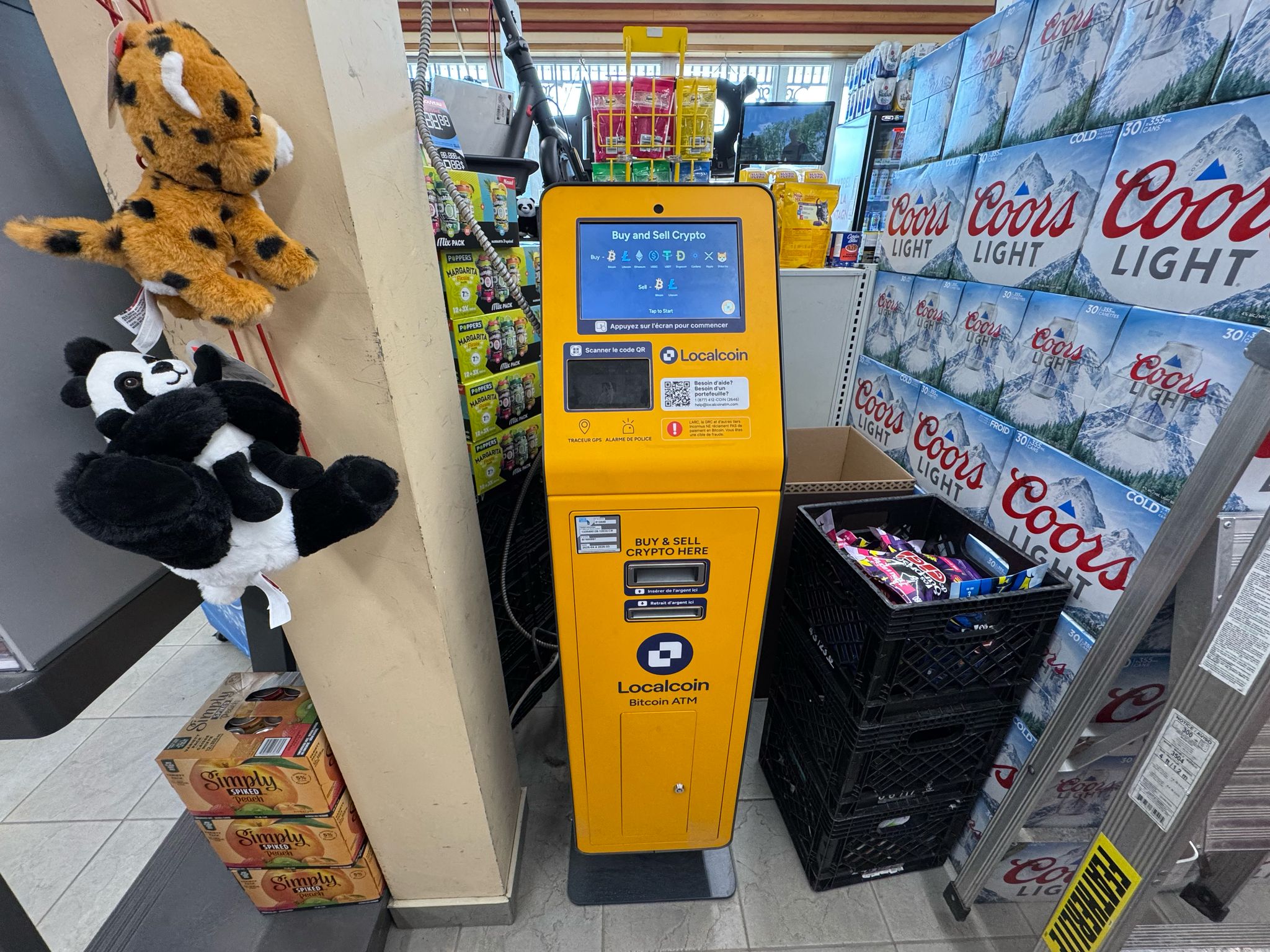 Distributeurs Bitcoin à Rue King Est & 9e Ave N | Localcoin