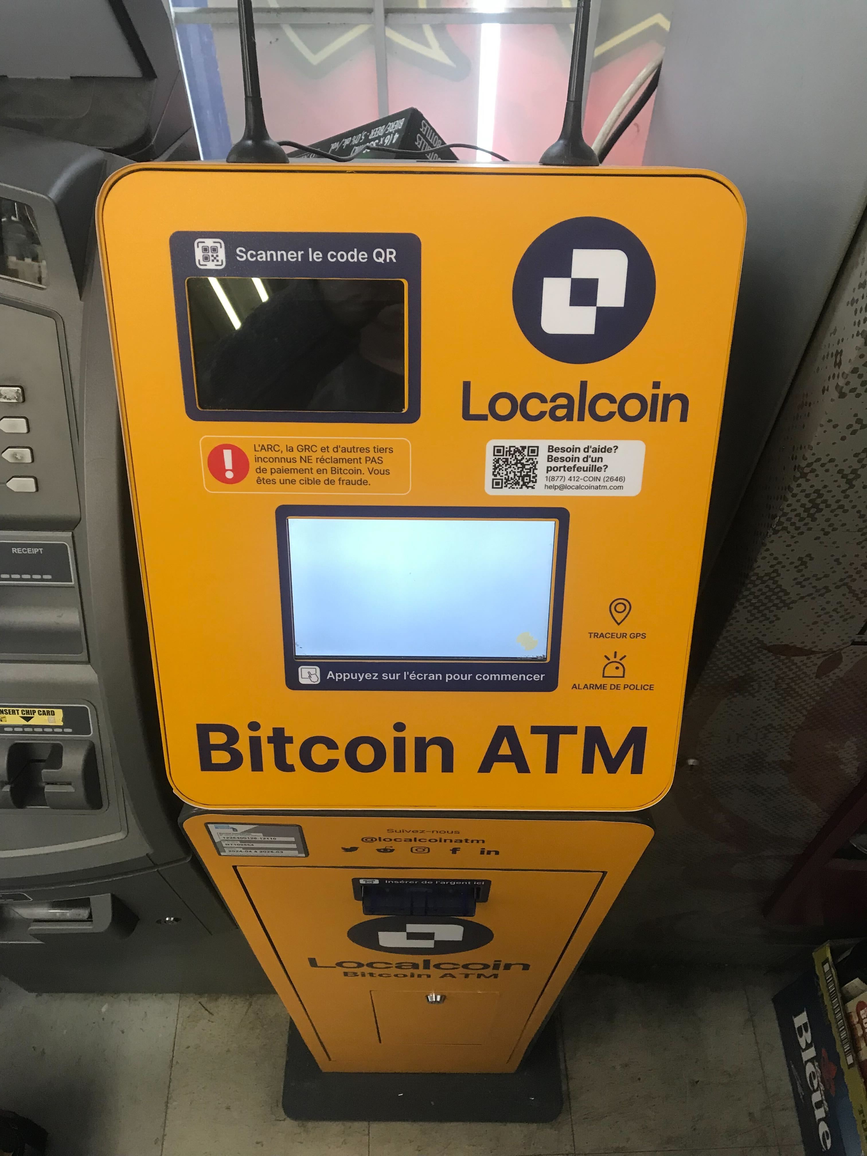 Bitcoin ATMs in Boulevard Saint-Charles & Rue St Denis | Localcoin